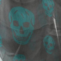 Alexander McQueen Silk scarf with skull motif