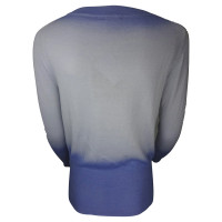 John Galliano Purple dip-dye v-neck sweater