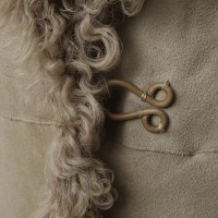 Other Designer Piazza Sempione - suede vest with fur lining