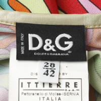D&G Shirt mit Muster und Metalldetails
