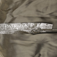 Patrizia Pepe Metallic-look leather Blazer