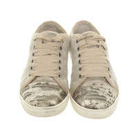 Lanvin Sneaker with lace in a reptile look