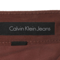 Calvin Klein Cordhose in Rostrot