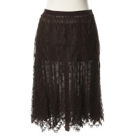 Luisa Cerano Lace skirt in Brown