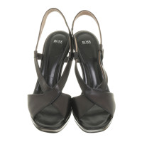 Hugo Boss Sling sandaal in zwart