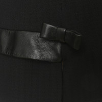 Christian Dior Blazer mit Leder-Details