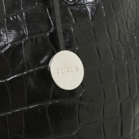 Furla Tote in reptile finish