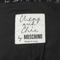 Moschino Cheap And Chic Veste Blazer noir avec dentelle