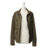 Blauer Usa Jacke im Military-Look