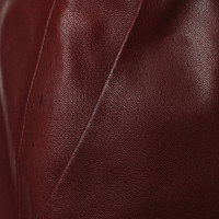 Akris Leather skirt in Bordeaux
