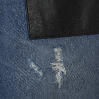Alexander McQueen Jeans met lederen patches