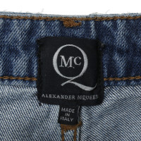 Alexander McQueen Jeans con toppe di pelle