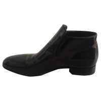 Céline Black booties shiny leather