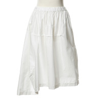 Comme Des Garçons Asymmetric skirt in white