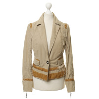 Costume National Giacca con cordoncino in beige