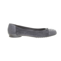 Tod's Dark grey ballerinas in the leather mix