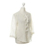 Chloé White blouse with frills
