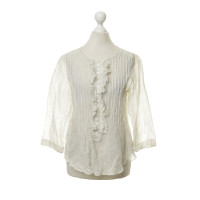Chloé White blouse with frills