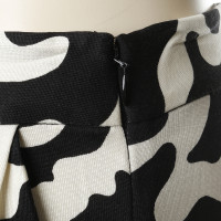 Diane Von Furstenberg Silk trousers in black and white