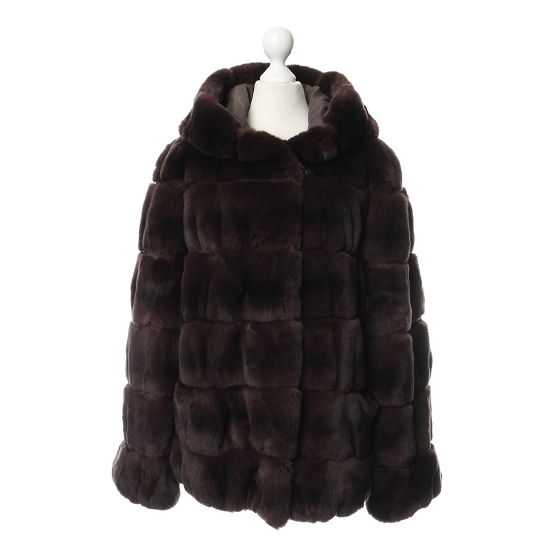 Yves Salomon Rabbit fur jacket