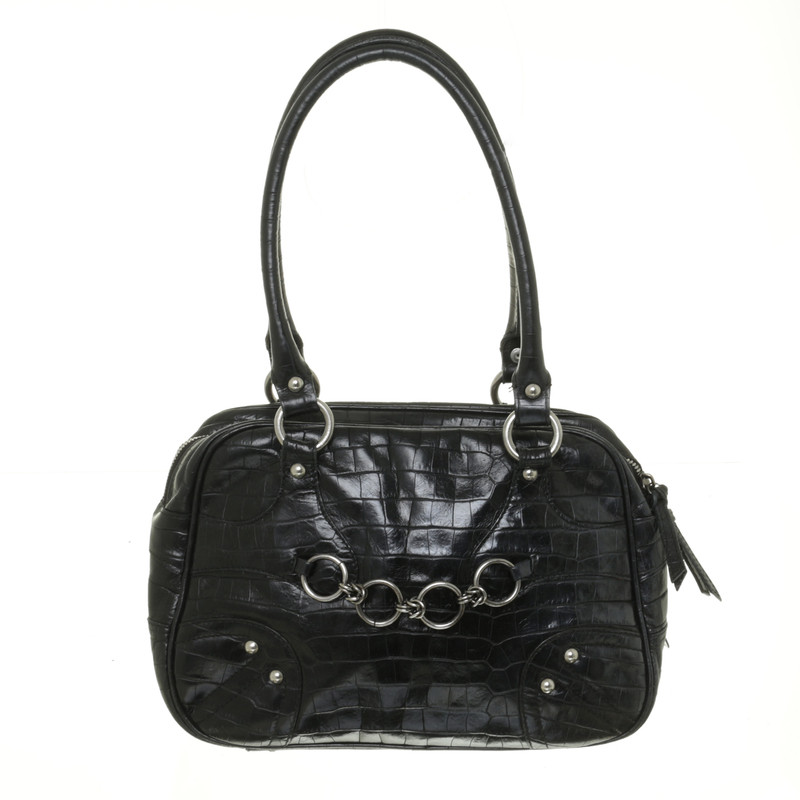 Laurèl Tote with reptile embossing
