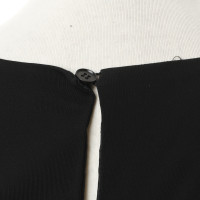 Rochas Robe avec détail de plis noire