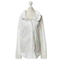 Red Valentino White blouse with creative collar