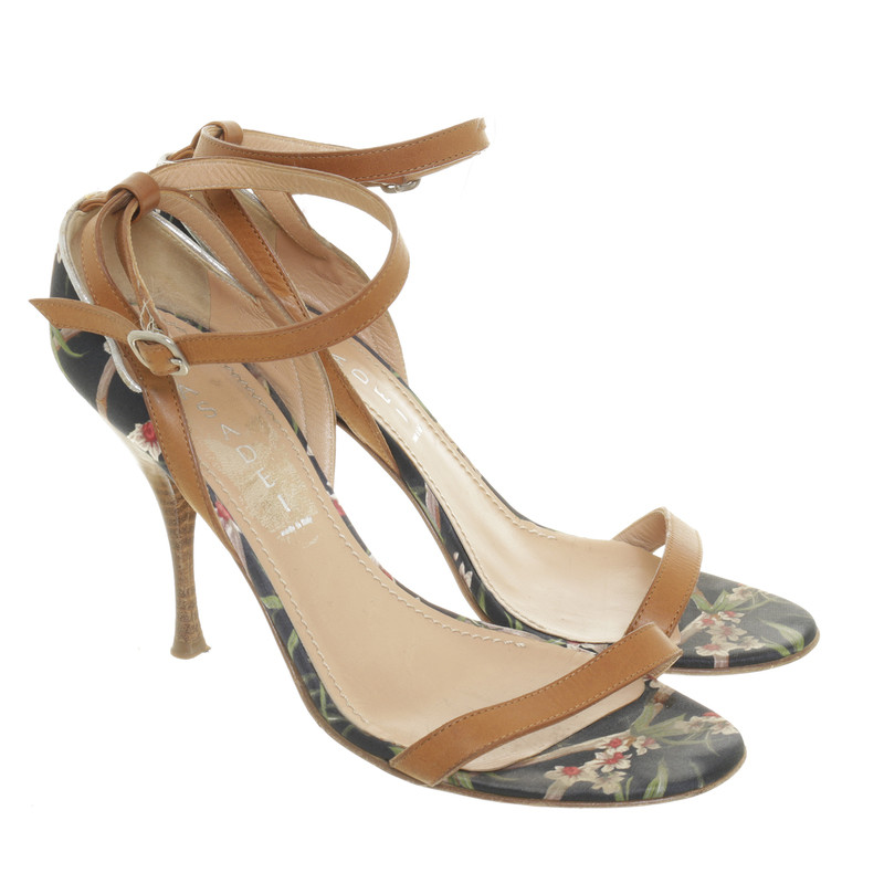 Casadei Strappy sandals with flower pattern
