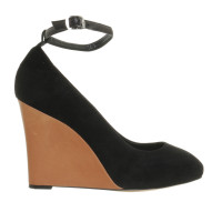 Céline Suede wedges