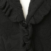 Armani Collezioni Getextureerde vest met ruffle trim