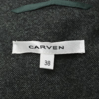 Carven Wool Blazer in green-flecked