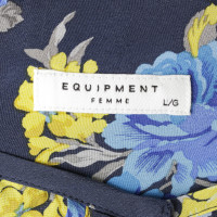 Equipment Blusa in seta con motivo floreale
