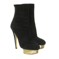 Charlotte Olympia Ankle boots with Golden plateau