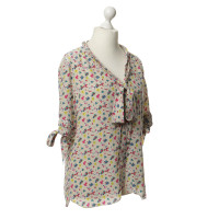 Steffen Schraut Silk blouse with scattered flowers pattern