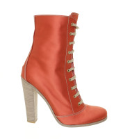 Miu Miu Orange red ankle boots