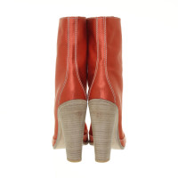 Miu Miu Orange red ankle boots