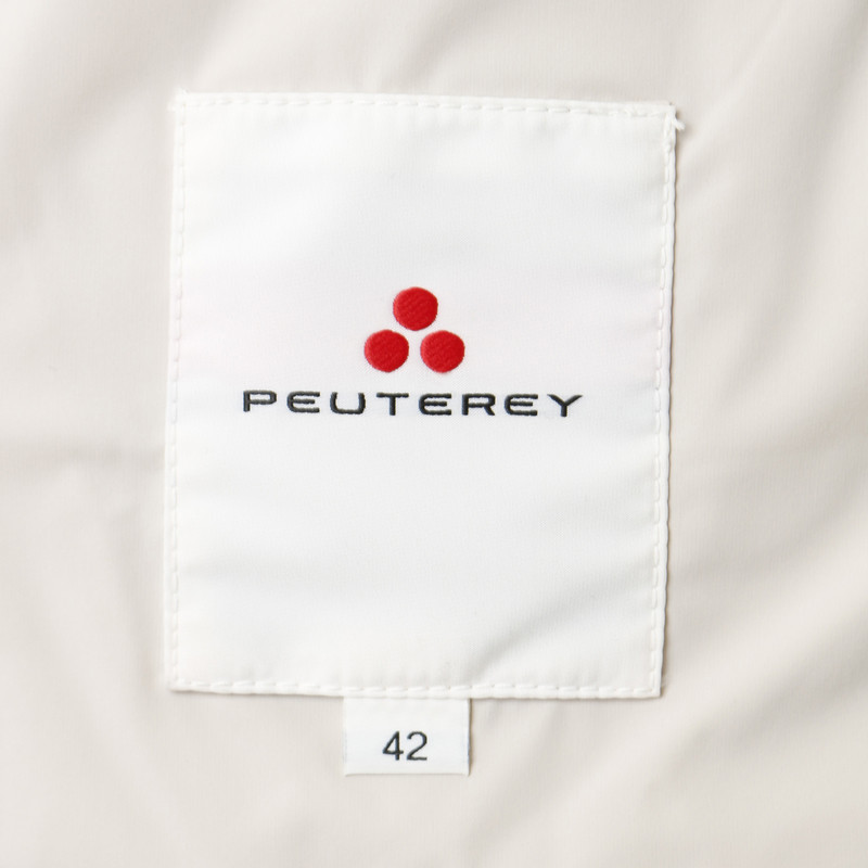 Peuterey Short sleeve Quilted Jacket in cream - Buy Second hand ...