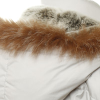 Closed Down jacket with fur hood