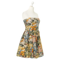 Red Valentino Bandeaukleid with flowers print