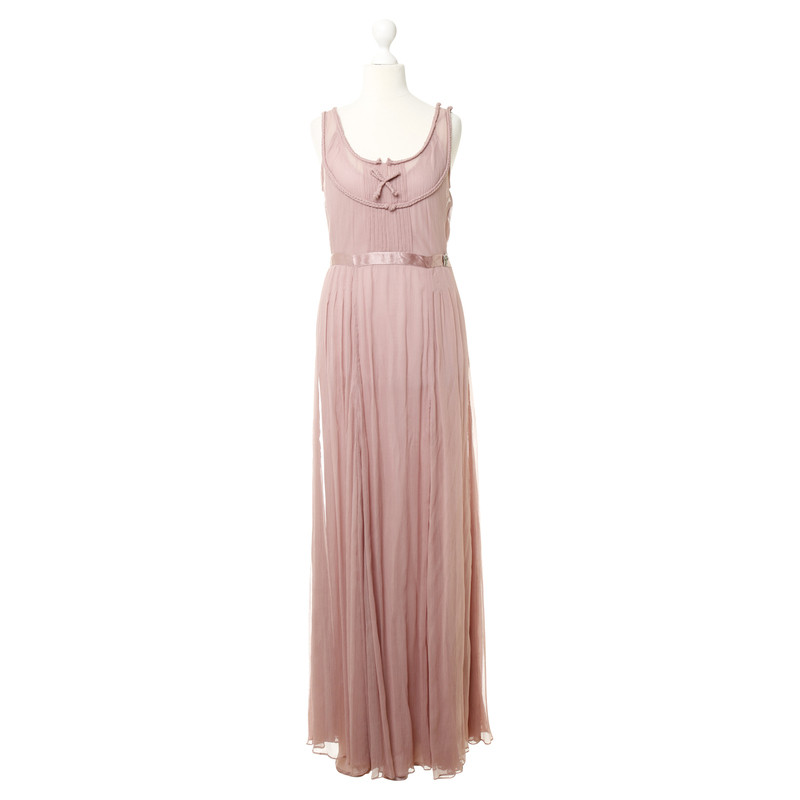 John Galliano Semi-transparent dress in old Rosé