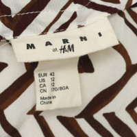 Marni For H&M Top in seta con motivo