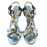 Acne Sandals in metallic blue