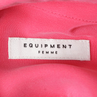 Equipment Abito in seta rosa