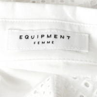 Equipment Witte blouse met kant