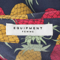 Equipment Blouses jurk met Ananasprint