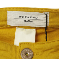 Max Mara Jeans in giallo senape