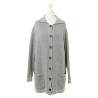 Malo Grey Cardigan in cashmere