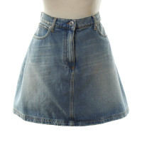 Msgm Denim skirt with patches