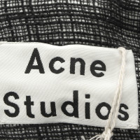 Acne Plaid top 'Agnes check' in black white