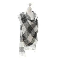 Acne Plaid top 'Agnes check' in black and white